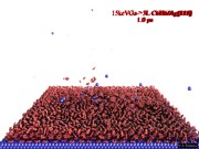 Sputtering of thin benzene overlayer physisorbed at Ag{111} surface by 15 keV Ga