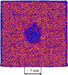 Lateral damage generated in multilayer benzene irradiated by 4 keV Ar